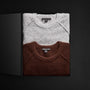 Men's Mid Gauge Cashmere Sweatshirt Gift Set in Americano/Heather Grey | James Perse Los Angeles