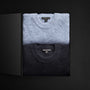 Women's Rib Raglan Crew Cashmere Gift Set in Atlantic/Black | James Perse Los Angeles