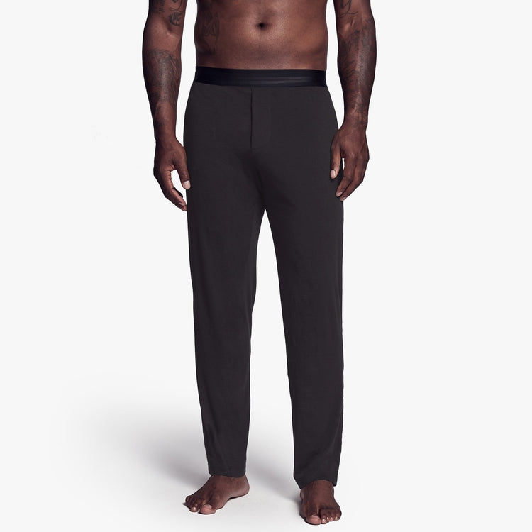 Luxe Lotus Jersey Lounge Pant - Carbon