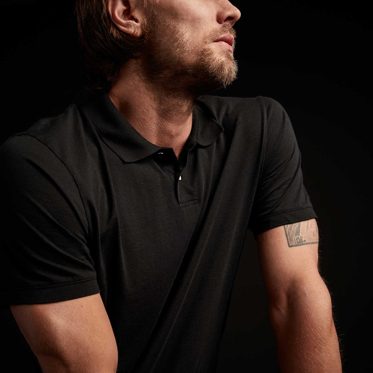 Men's Luxe Lotus Polo Gift Set in Black/White/French Navy | James Perse Los Angeles