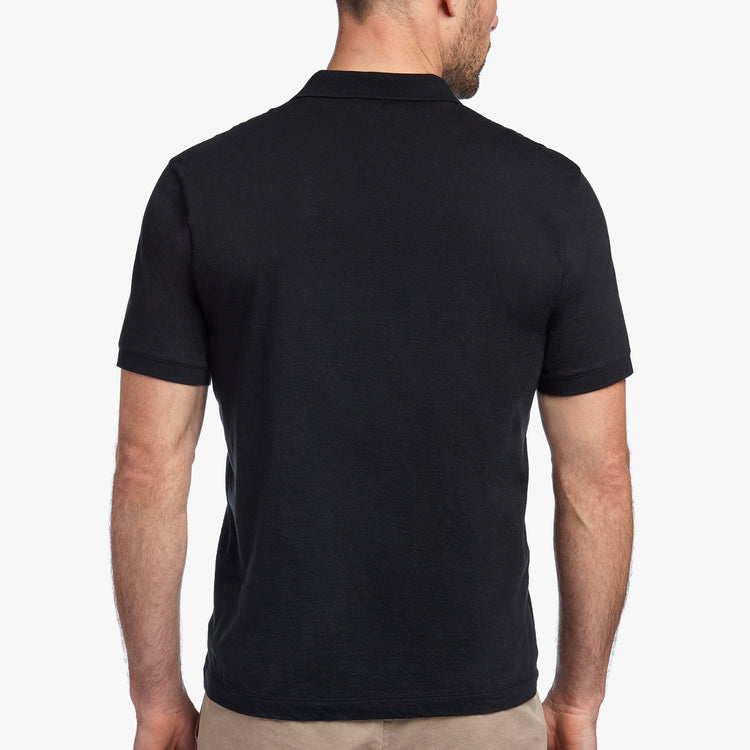 3 Pack Luxe Lotus Jersey Polo - Black
