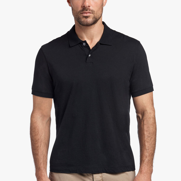 3 Pack Luxe Lotus Jersey Polo - Black