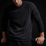 Men's Mid Gauge Cashmere Sweatshirt Gift Set in Atlantic/Black | James Perse Los Angeles