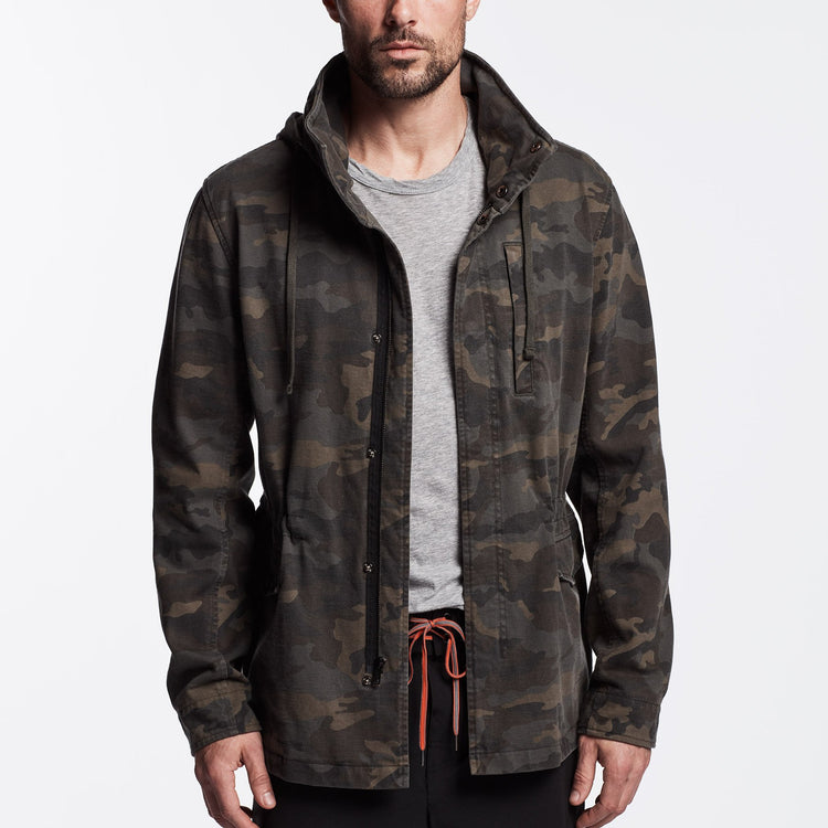 Rigid Jersey Camo Jacket - Forest Camo