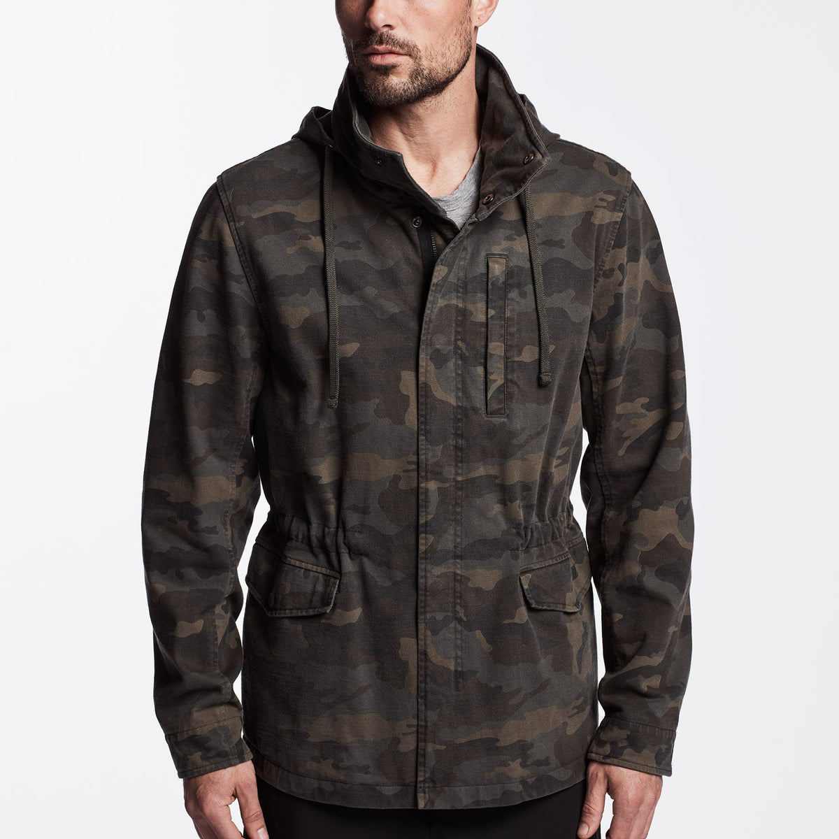 Rigid Jersey Camo Jacket - Forest Camo