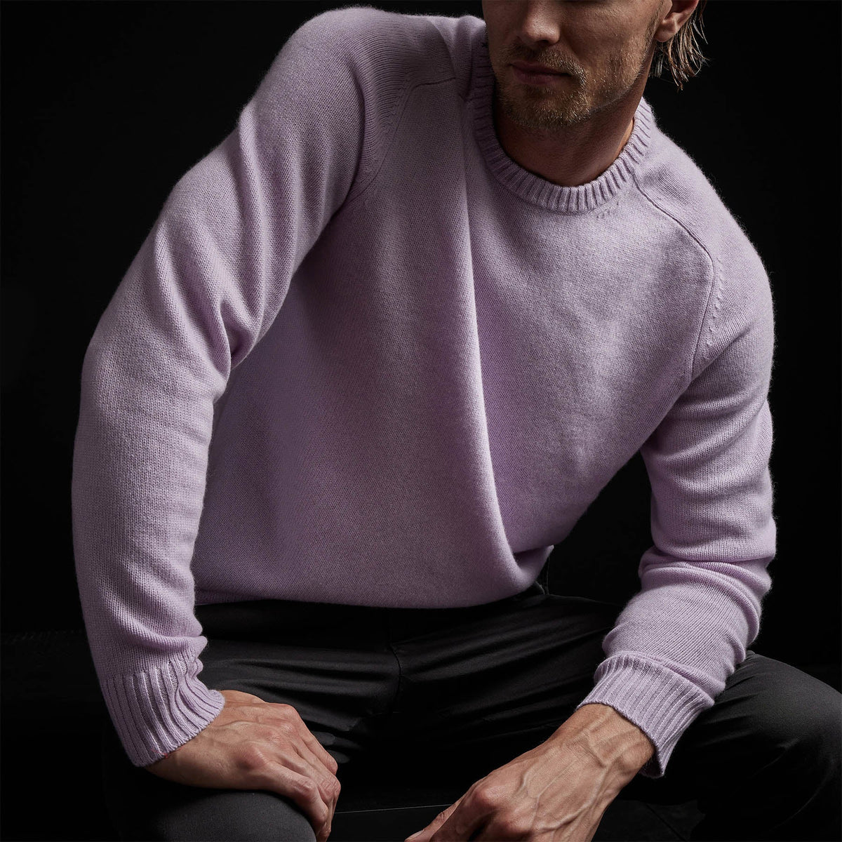 Men's Recycled Cashmere Sweater Gift Set in Storm/Thistle | James Perse Los Angeles