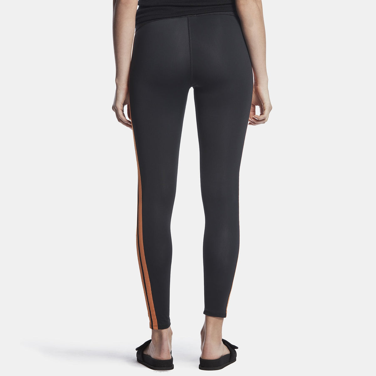 Y/OSEMITE Double Stripe Legging - Black/Industrial Orange