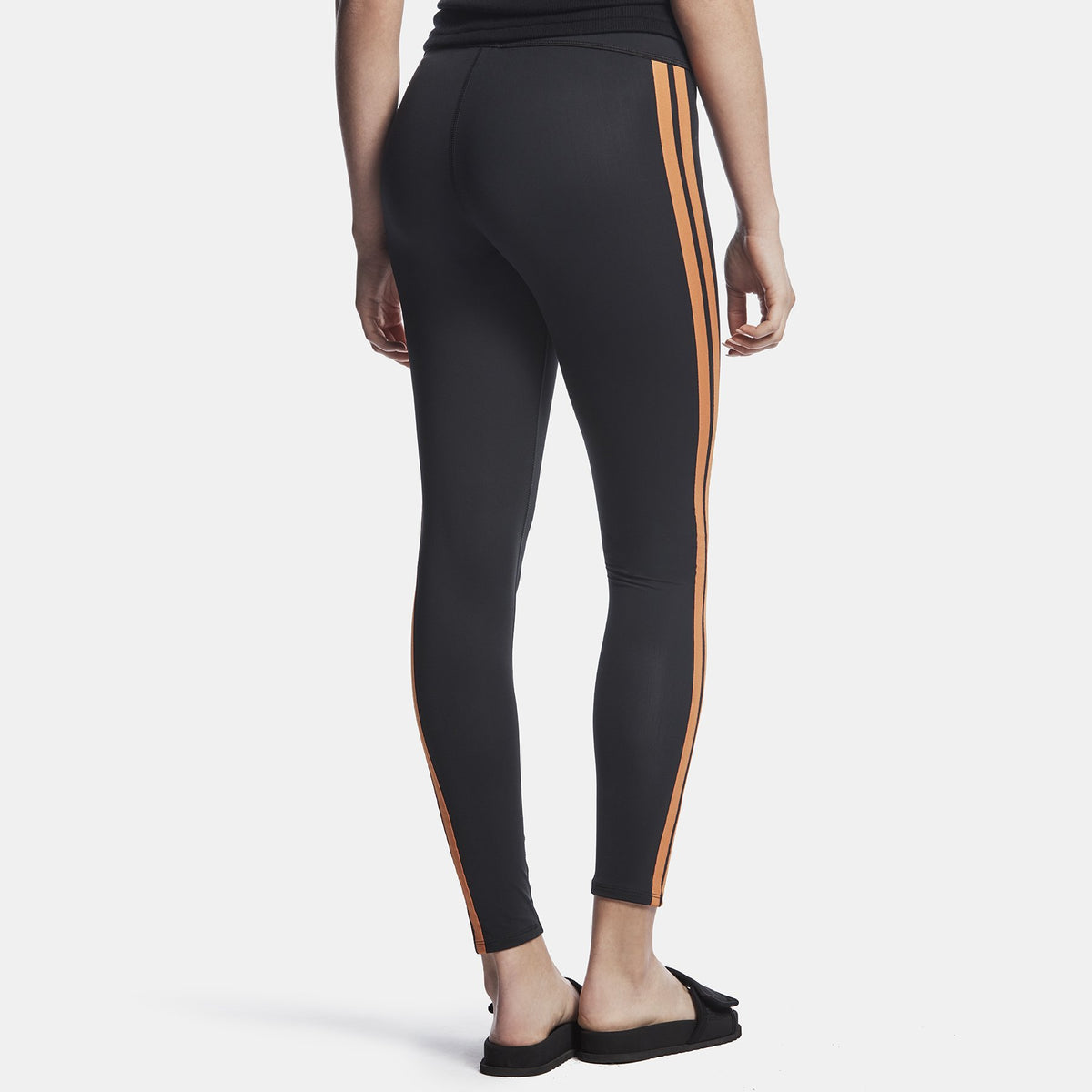 Y/OSEMITE Double Stripe Legging - Black/Industrial Orange