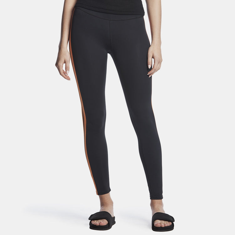 Y/OSEMITE Double Stripe Legging - Black/Industrial Orange