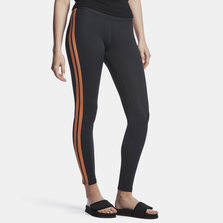 Y/OSEMITE Double Stripe Legging - Black/Industrial Orange