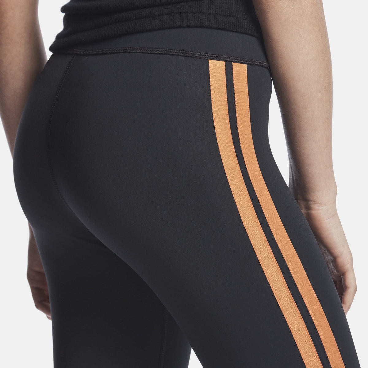 Y/OSEMITE Double Stripe Legging - Black/Industrial Orange