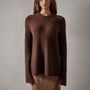 Women's Rib Raglan Crew Cashmere Gift Set in Americano/Mist | James Perse Los Angeles