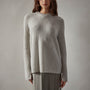 Women's Rib Raglan Crew Cashmere Gift Set in Americano/Mist | James Perse Los Angeles